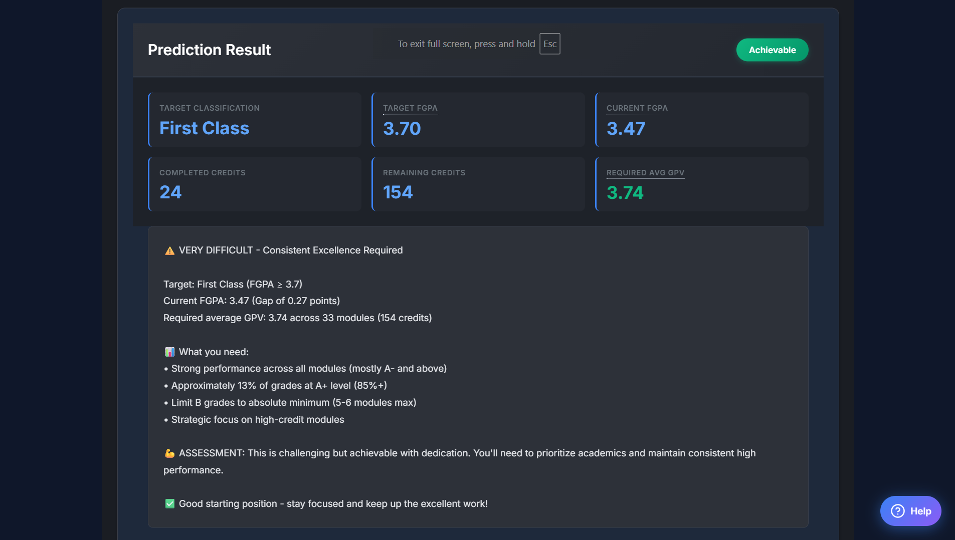 Project feature 1